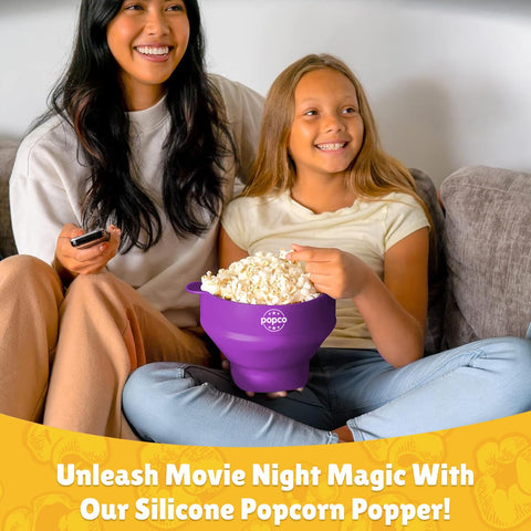 POPCO HotPop microwave-ready for quick, evenly popped popcorn in minutes.