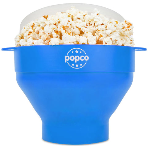 Popco silicone popcorn maker in microwave for quick, fresh popcorn