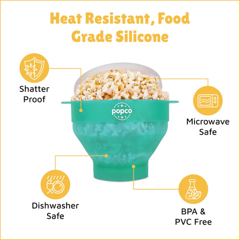 POPCO popcorn popper available in 15 colors for playful kitchen style.