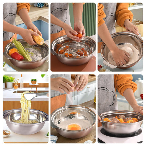 POPGRADE colander highlights integrated handles for comfortable grip.