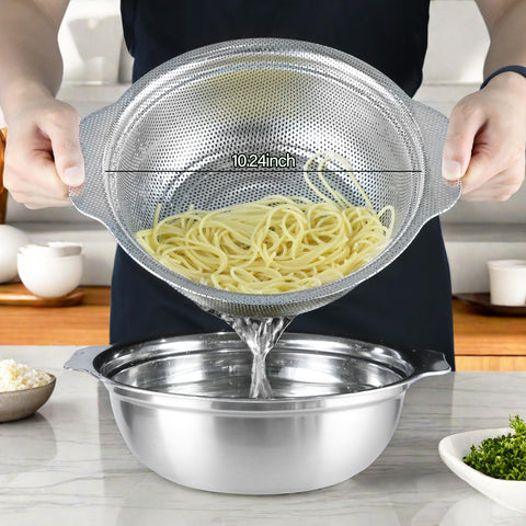 POPGRADE stainless mixing bowl for mixing and serving