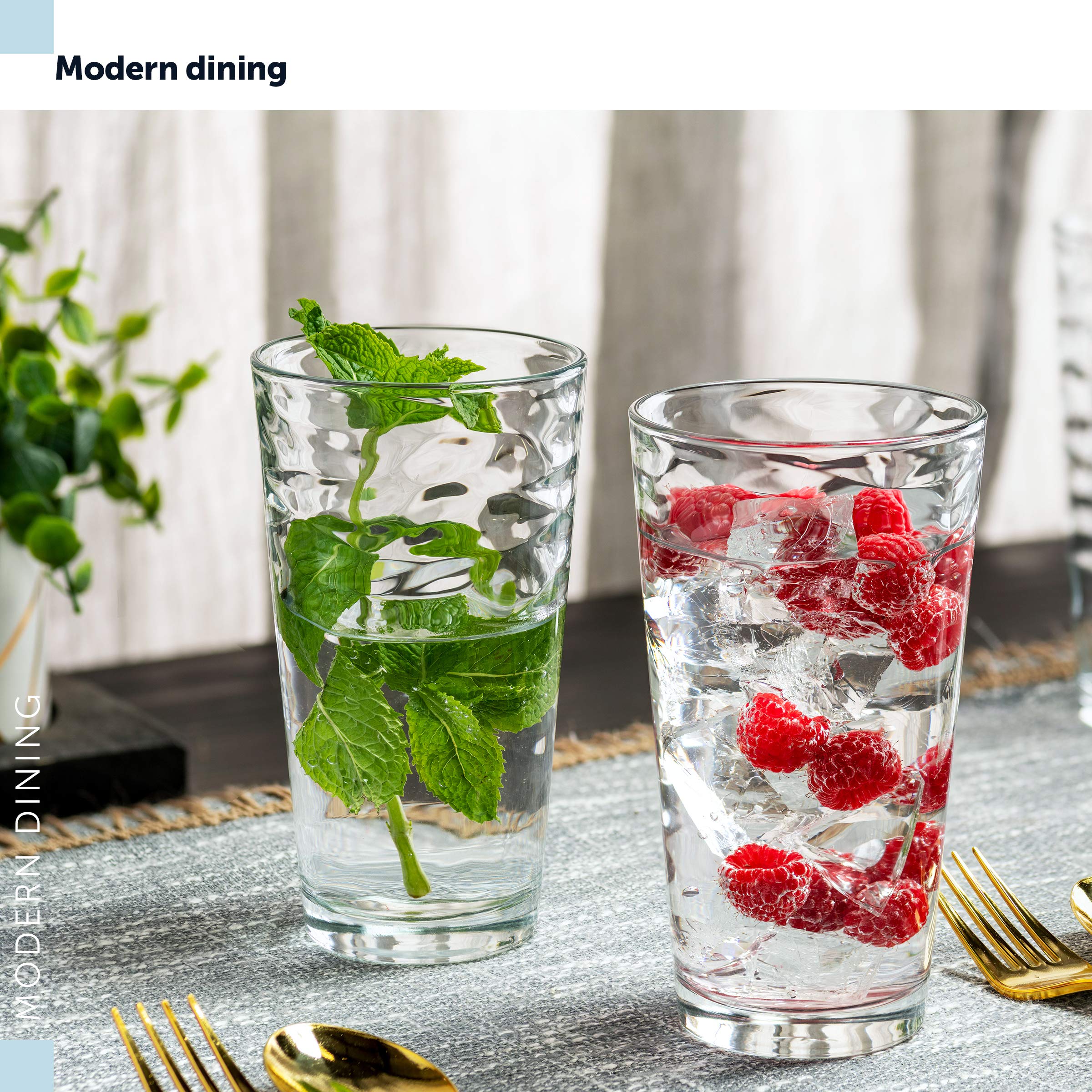 POPLASS Biscayne dishwasher-safe label signals easy cleanup.