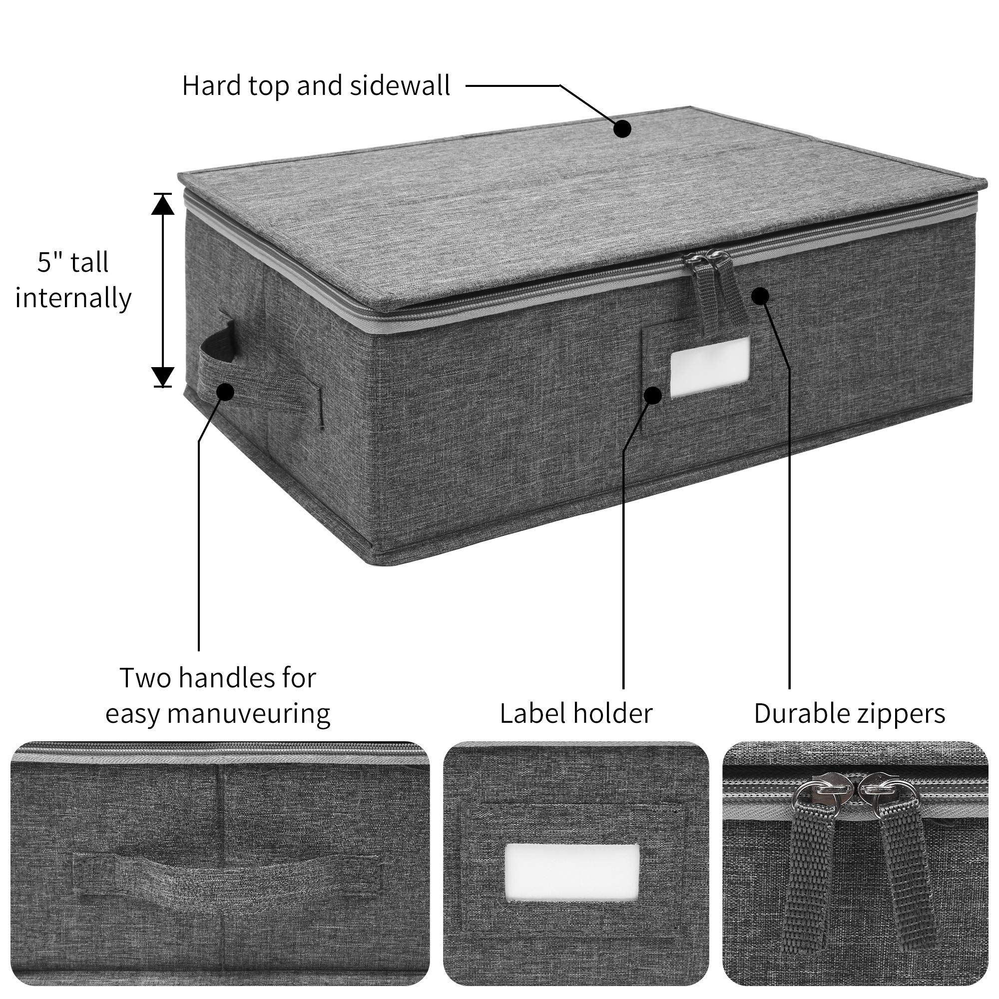 Reinforced handles of Popoly mug storage organizer for easy carrying