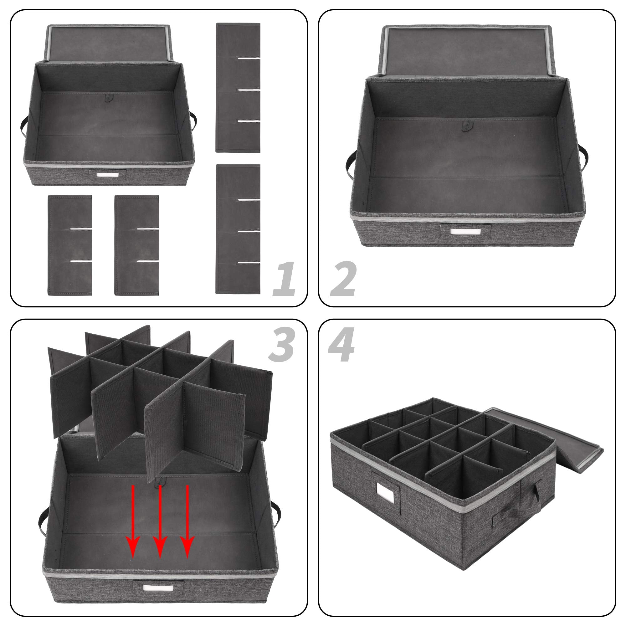 Popoly stackable mug storage saves space in kitchen cabinets