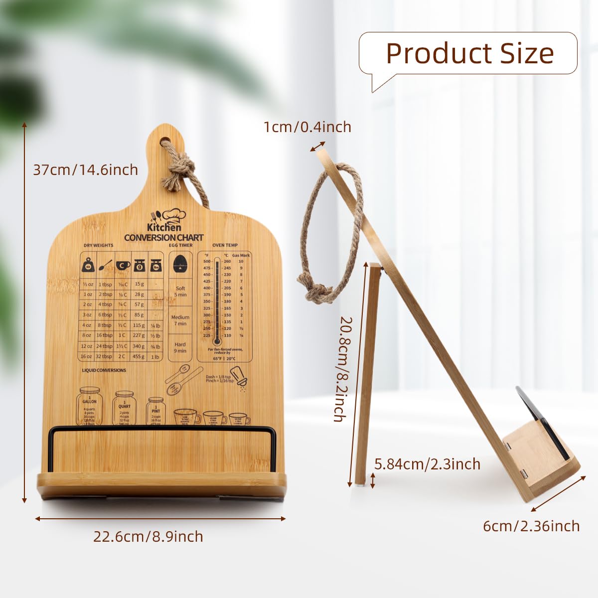 PopularLdo anti-slip base keeps the stand steady during cooking