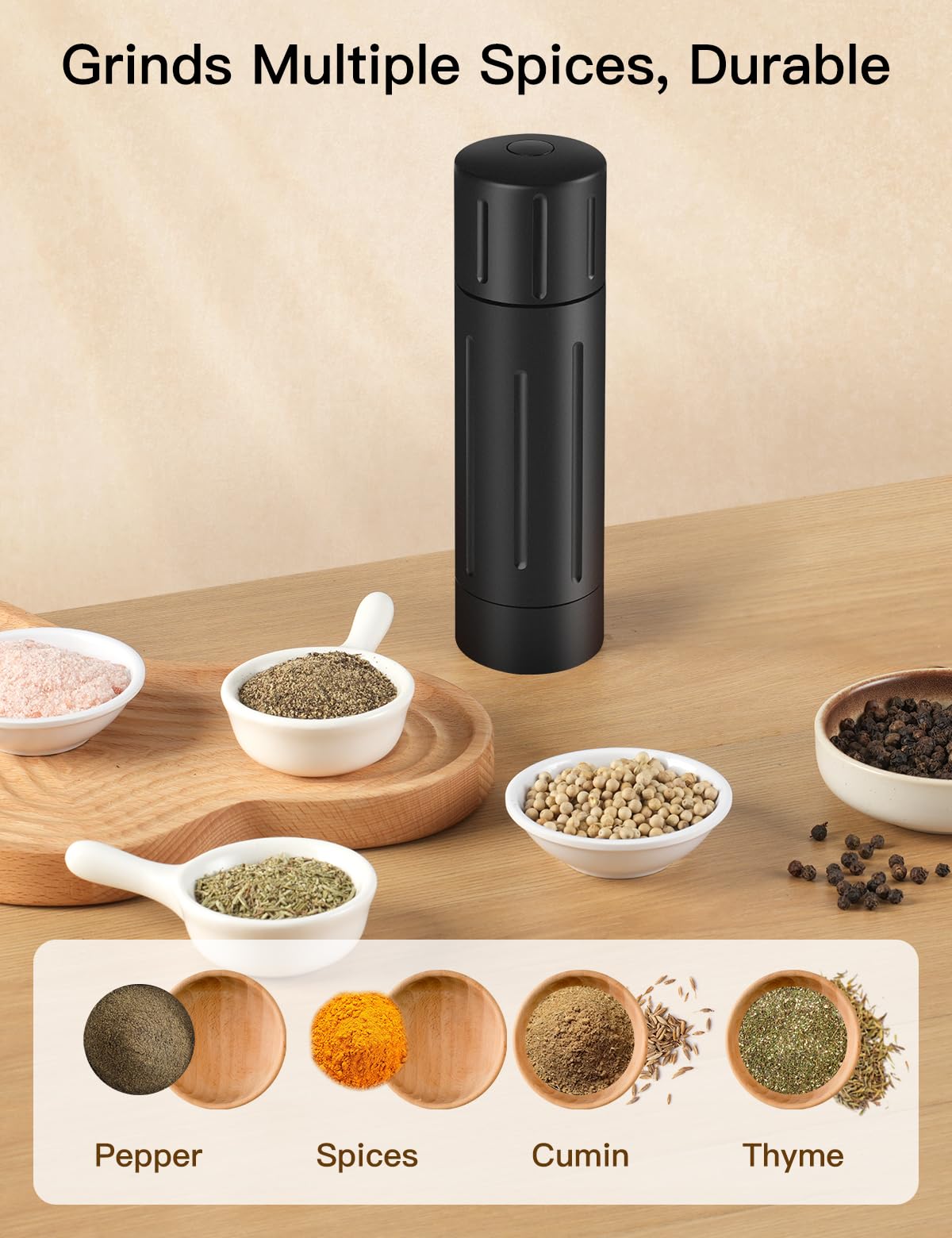 POPWOODS Pepper Grinder Mill fast output ideal for busy kitchens.