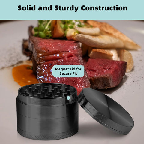Porsuca spice mill grinder in use in a busy kitchen.