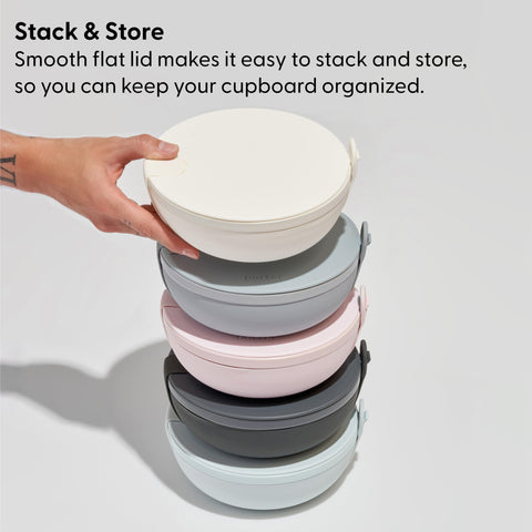 W&P Porter Bowl dishwasher-safe exterior for easy cleanup.
