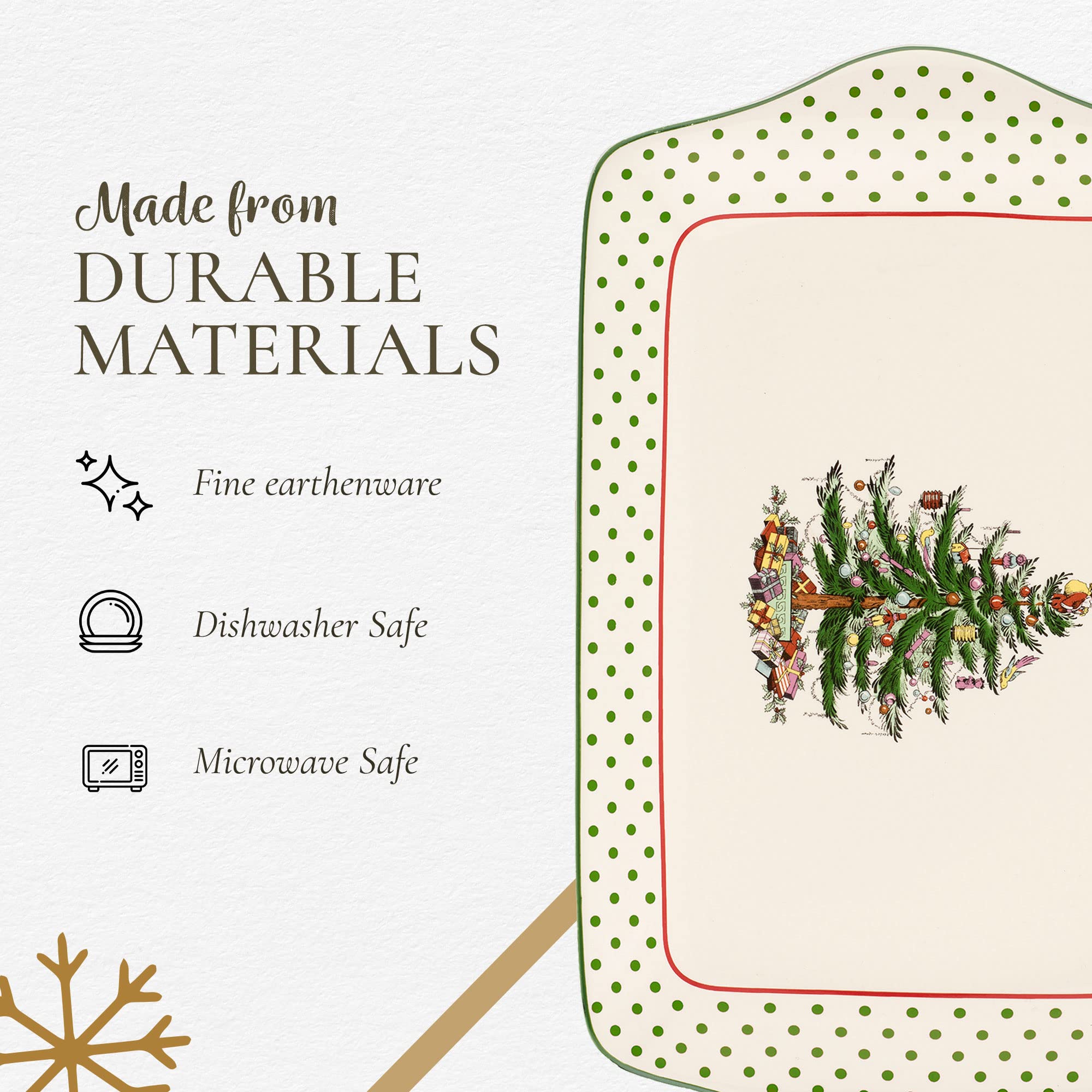 Christmas Tree collection motif adds nostalgic charm on Portmeirion Spode tray