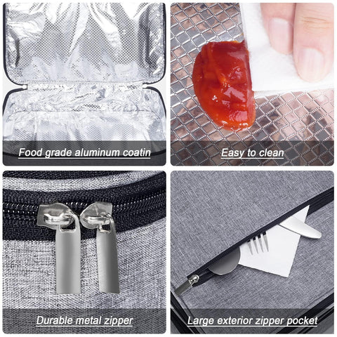 Poruary casserole carrier easy-clean interior helps quick cleanup after travel.