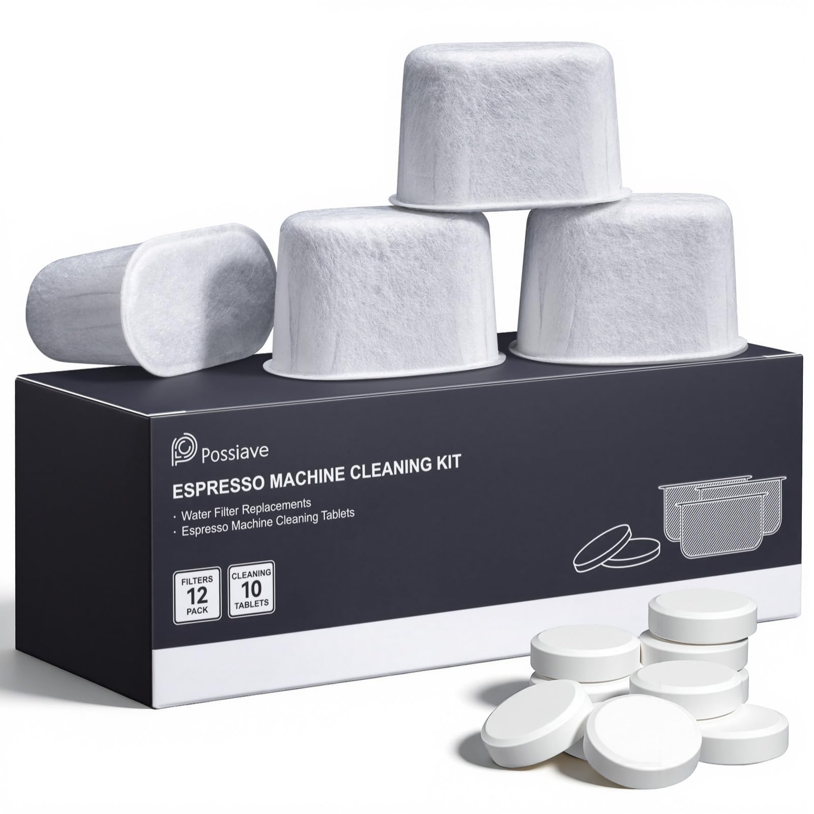 Pos­siave Breville cleaning tablets ready for quick maintenance cycle