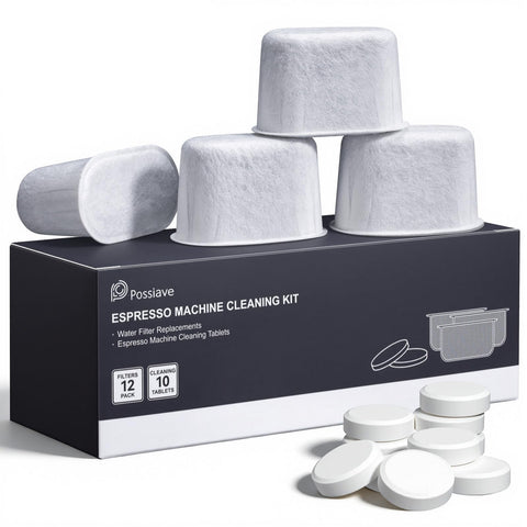 Pos­siave Breville cleaning tablets ready for quick maintenance cycle