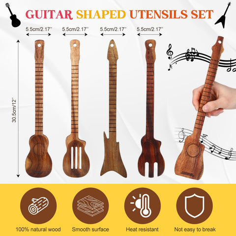 Potchen acoustic guitar spoon adds whimsy to mixing and serving