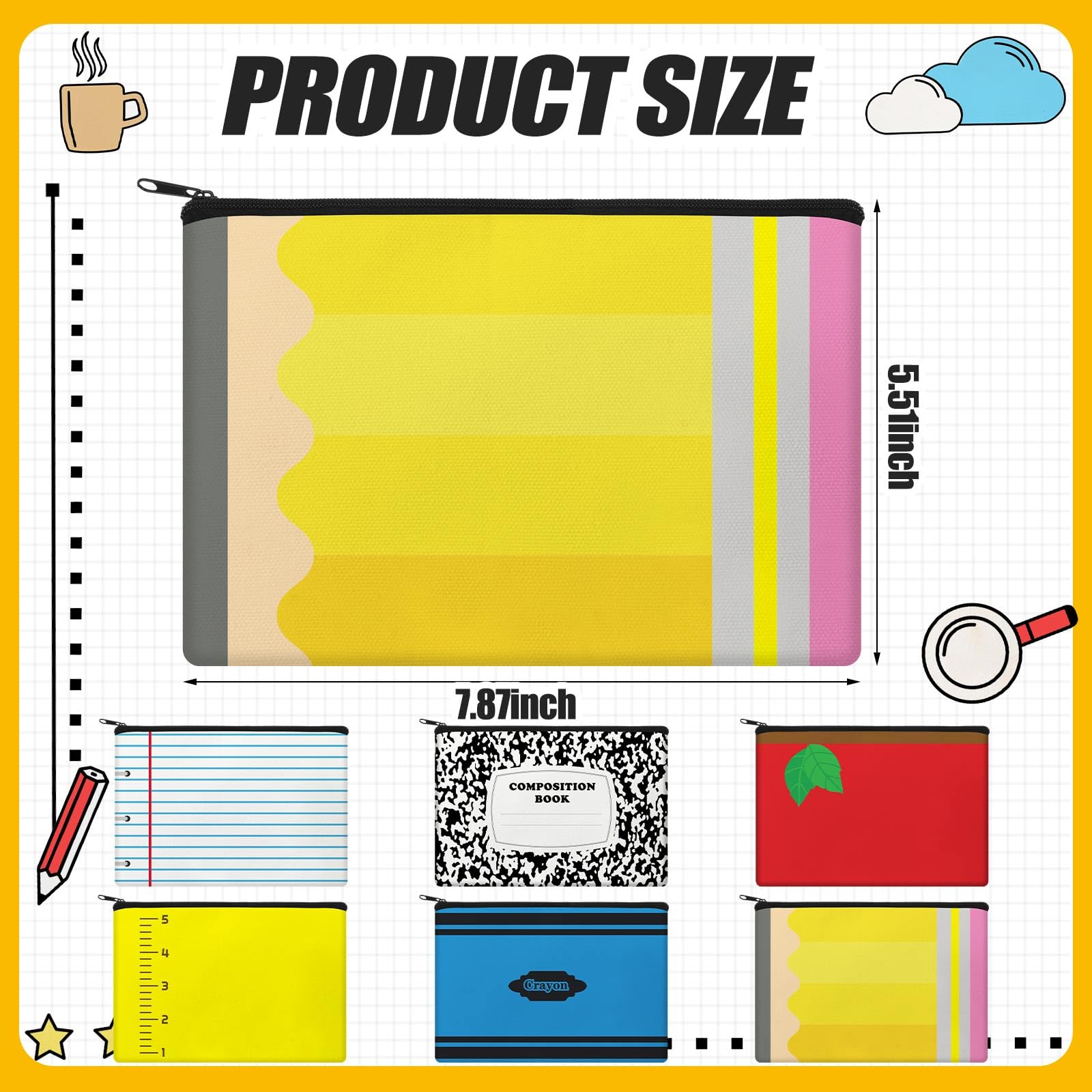 Potchen canvas cosmetic bags arranged for easy organization and daily use.