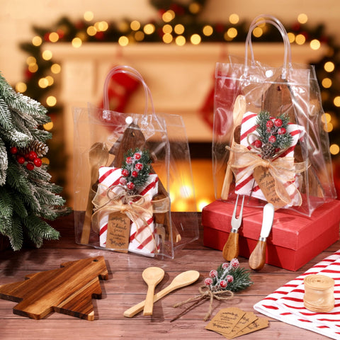 Potchen clear gift bag showcasing presents with ready-to-gift appeal.