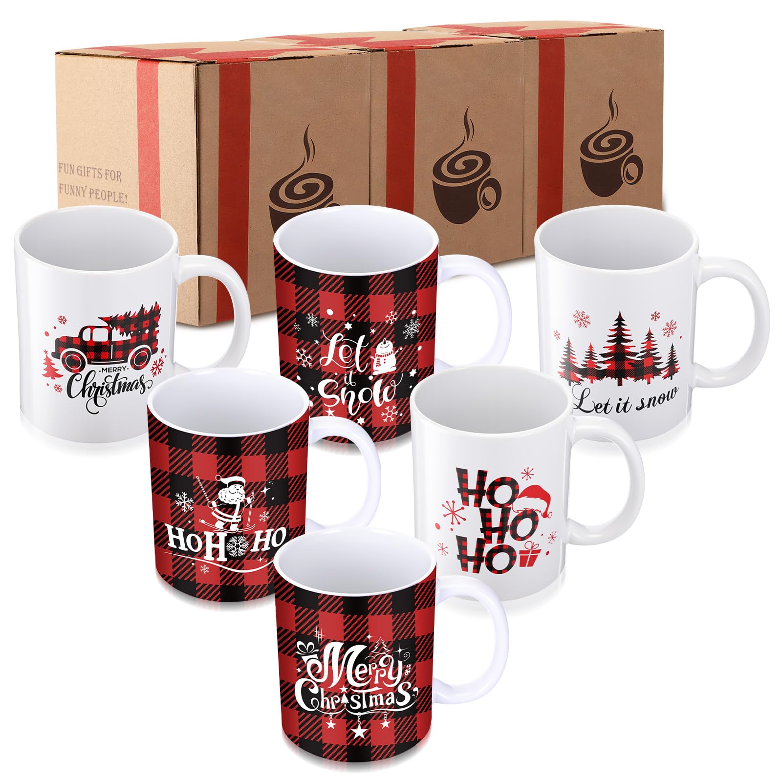 Potchen Let It Snow forest mug for cozy winter coffee at home