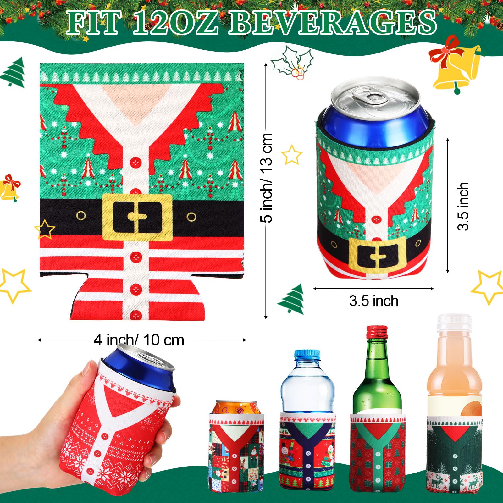 Potchen colorful 36pcs sleeve set adds festive flair and drink identification at parties.