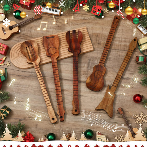 Potchen electric guitar spatula for precise flipping and fun cooking