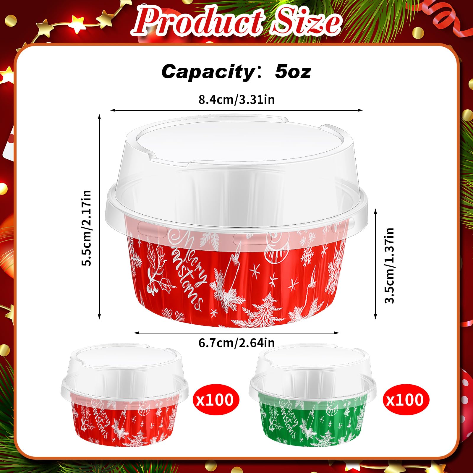 Potchen foil cups with mirror-finish interior for easy release and cleaning.