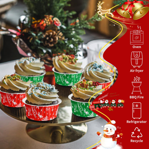 Potchen oven-safe foil cups withstand high heat for baking.