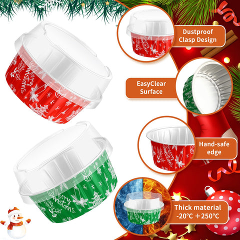Potchen stackable Christmas cups save space during party prep.