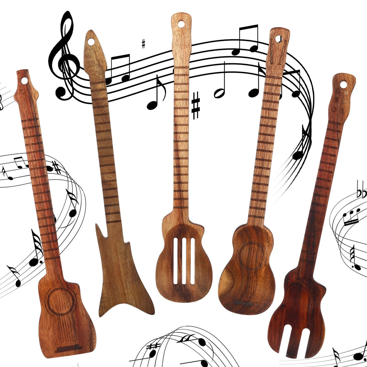Potchen guitar-shaped 12in spatulas for cooking and display