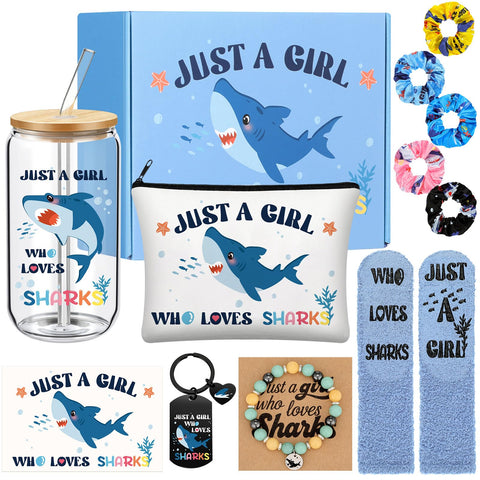 Potchen Just a Girl Who Loves Shark tumbler 500ml for hydration and style