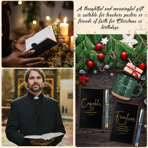 Potchen leather journal open pages for prayers and notes