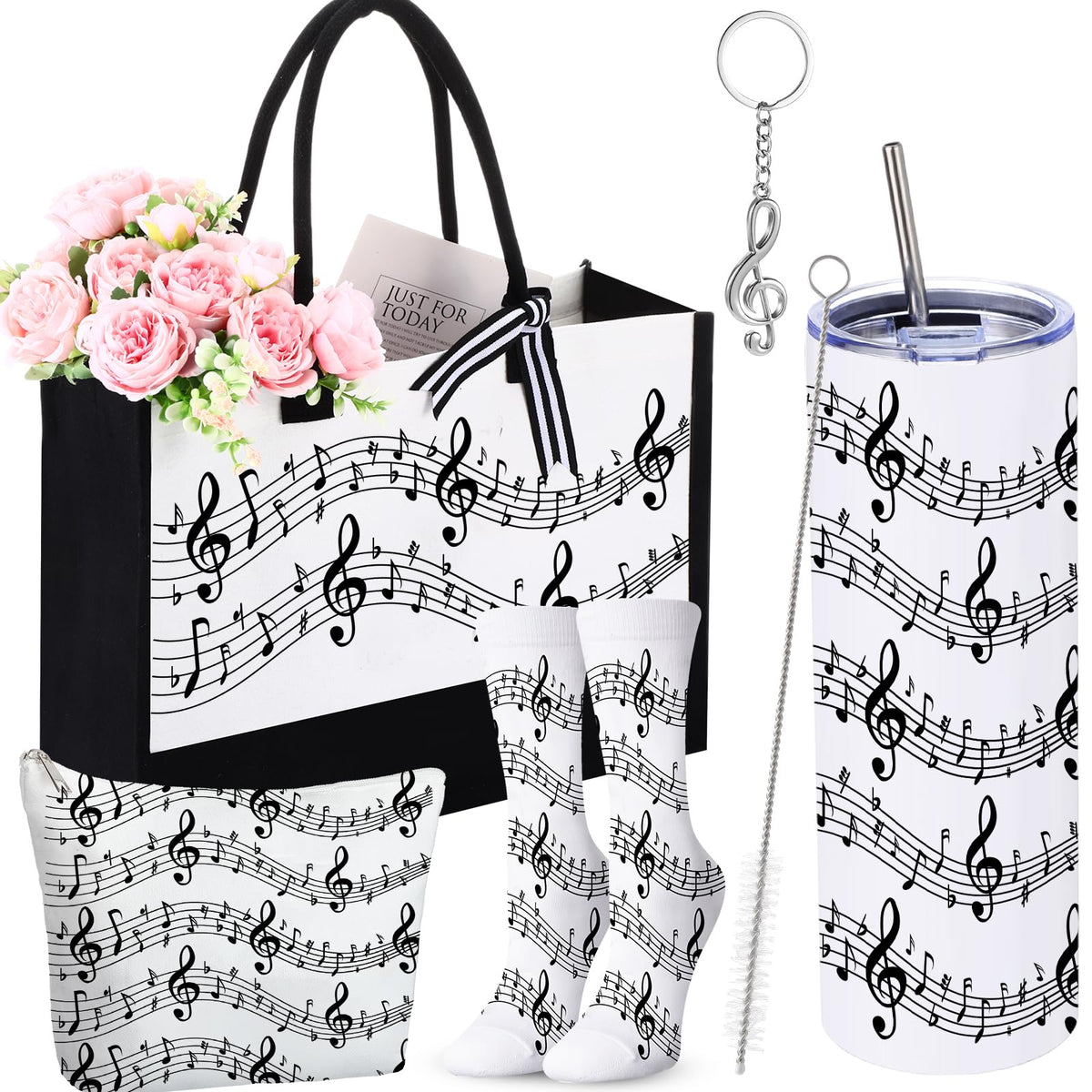 Potchen musical notes socks offering cozy comfort for music lovers