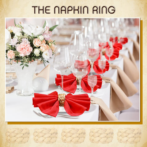 Potchen napkin ring fits linen and paper napkins for versatile table styling.