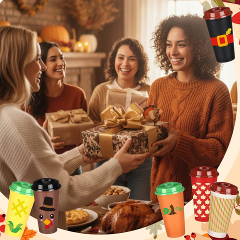 Potchen 16oz Thanksgiving cup bulk pack, practical for events.
