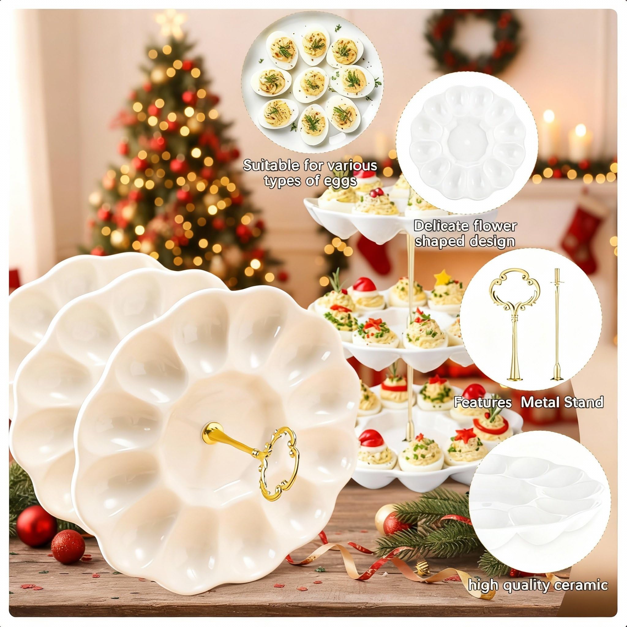 Potchen zinc stand with non-slip pads ensures stable serving