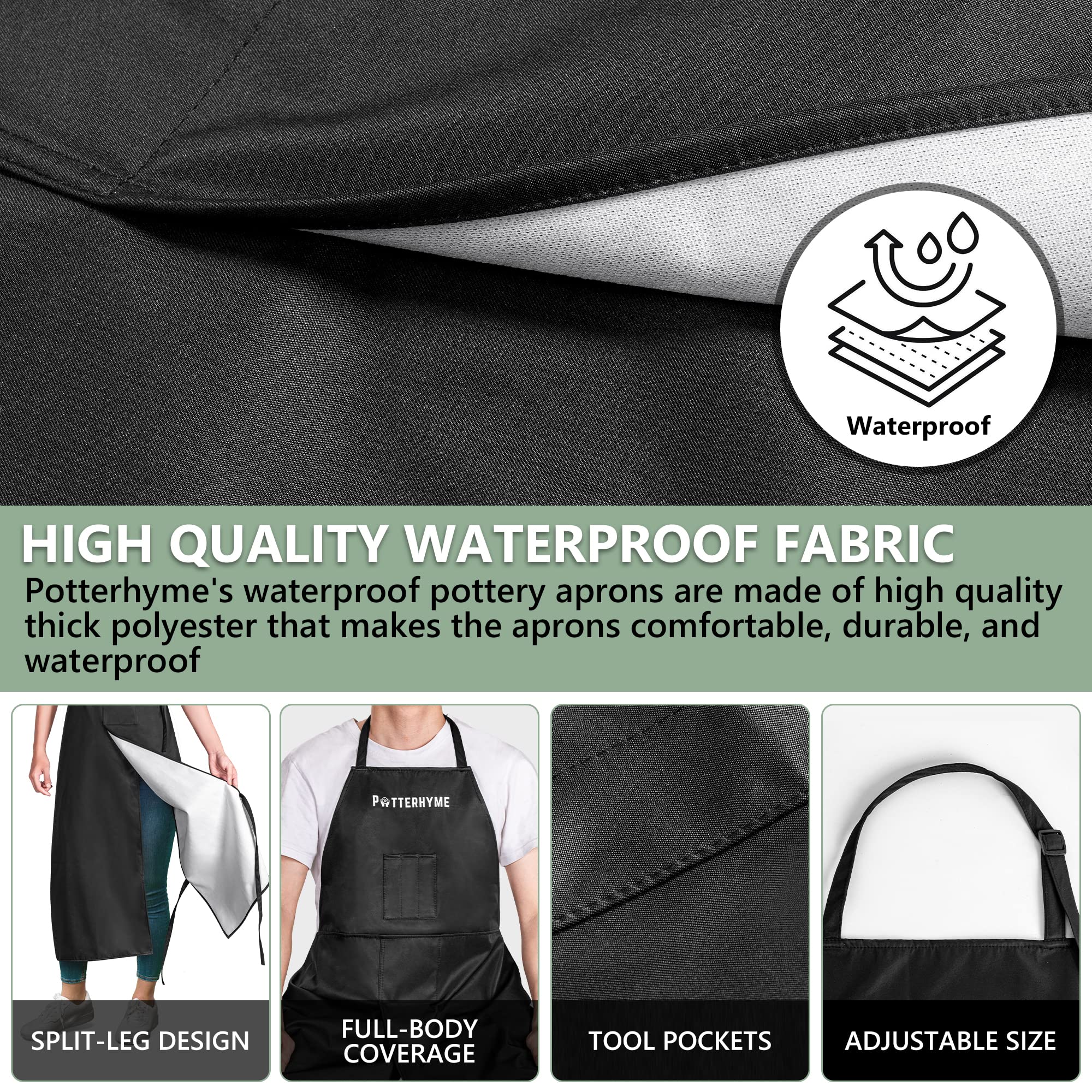 Potterhyme durable lined polyester fabric resists stains and splashes across crafts.