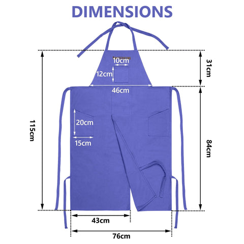 Potterhyme leg straps maintain full coverage while bending or kneeling.