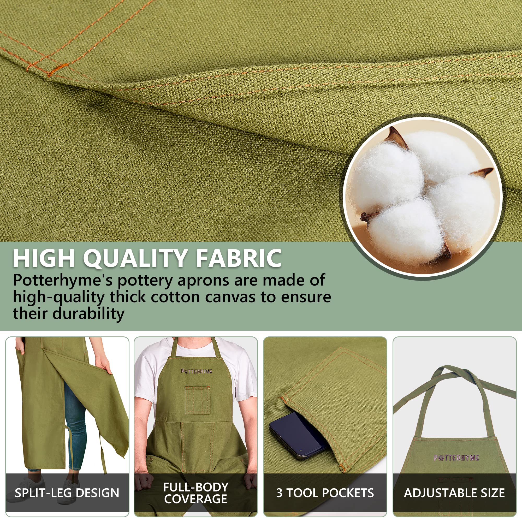 Potterhyme three small chest pockets and two hip pockets offer organized storage.