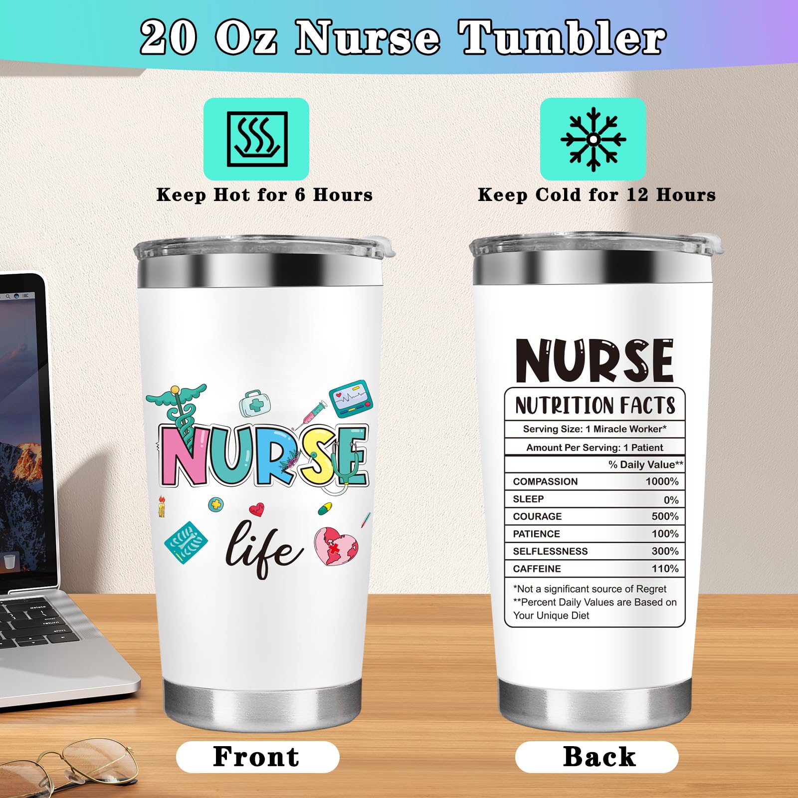 Pounira nurse life keychain daily reminder and accessory
