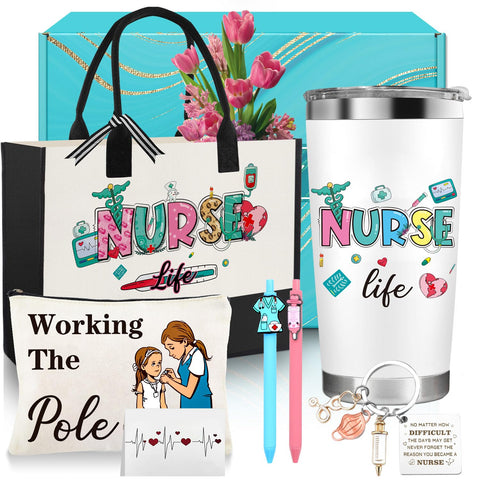 Pounira nurse tote bag with roomy interior for daily essentials