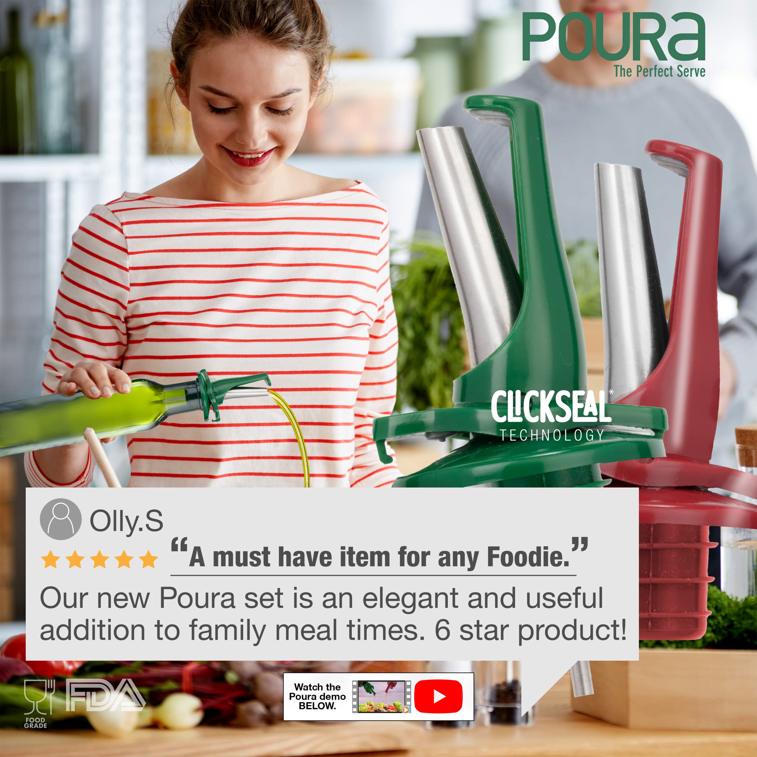 Poura dishwasher-safe materials simplify cleaning after cooking sessions