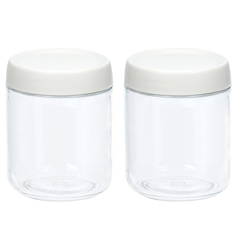 Povinmos 2-pack overnight oats jars with wide-mouth design for easy filling and cleaning