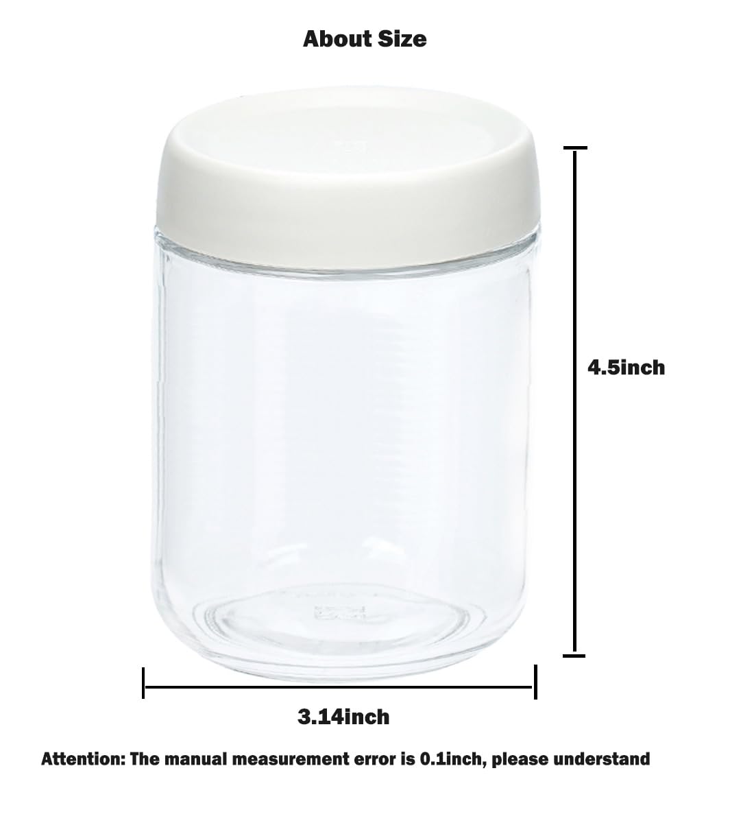 Povinmos salad dressing jar ideal for sauces and dressings on the go