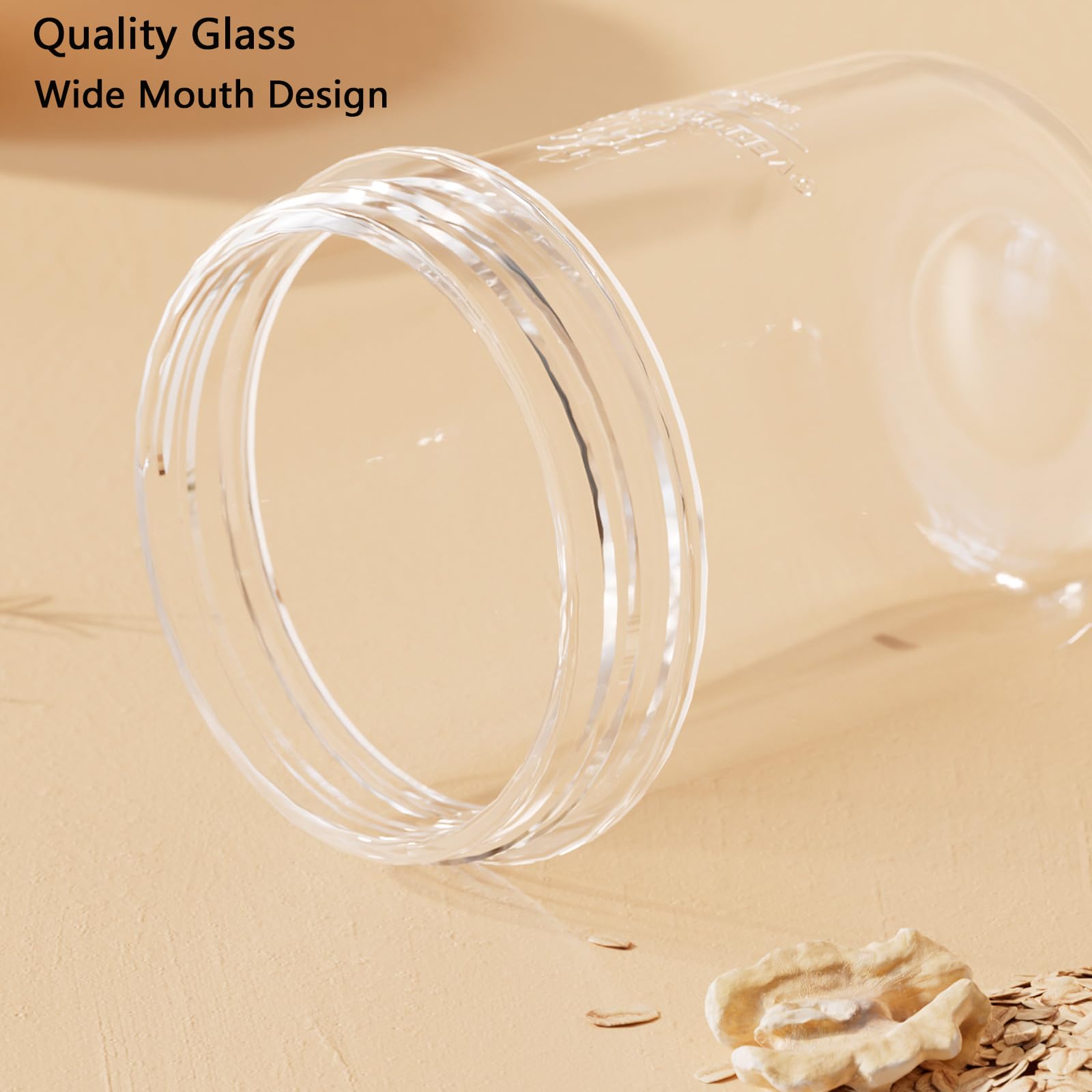Povinmos stainless spoon included—built-in utensil for convenient servings.
