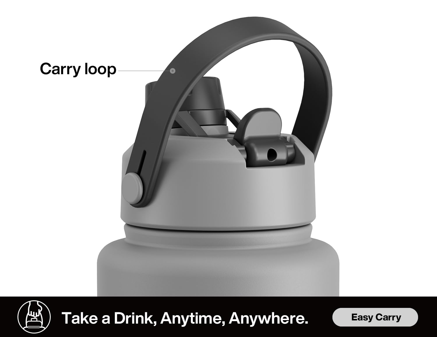 POWCAN 18/8 stainless steel construction for durable hydration