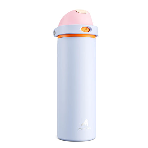 POWCAN 24 oz Lilac Mood bottle with closed cap for mess-free transport