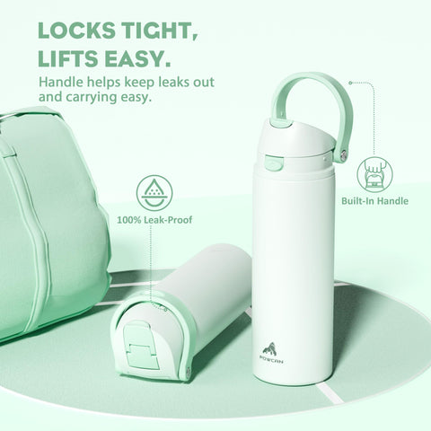 Powcan 24 oz bottle fits in car cup holders for travel and daily use