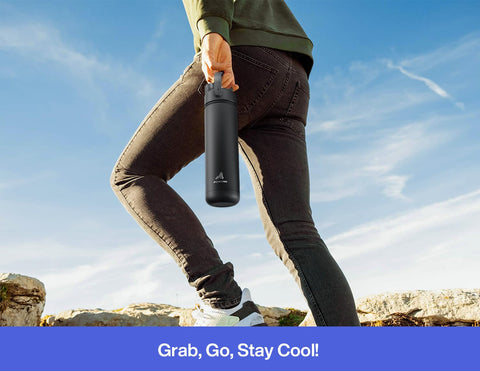POWCAN Lupine color bottle for stylish hydration.