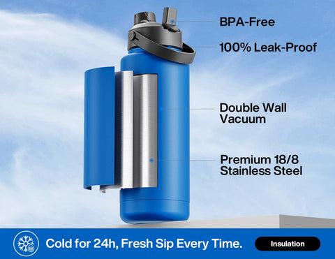 PowCAN 2-in-1 lid close-up shows versatile sipping and pouring