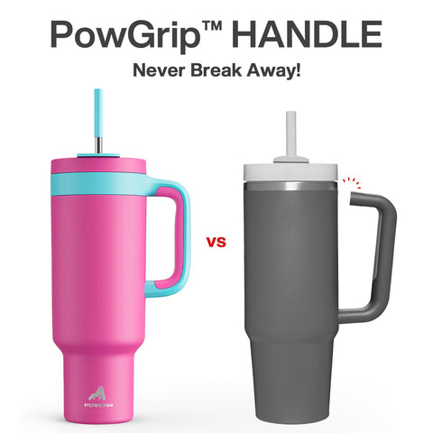 Powcan 2-in-1 straw sip lid enables easy sipping and leak-free control