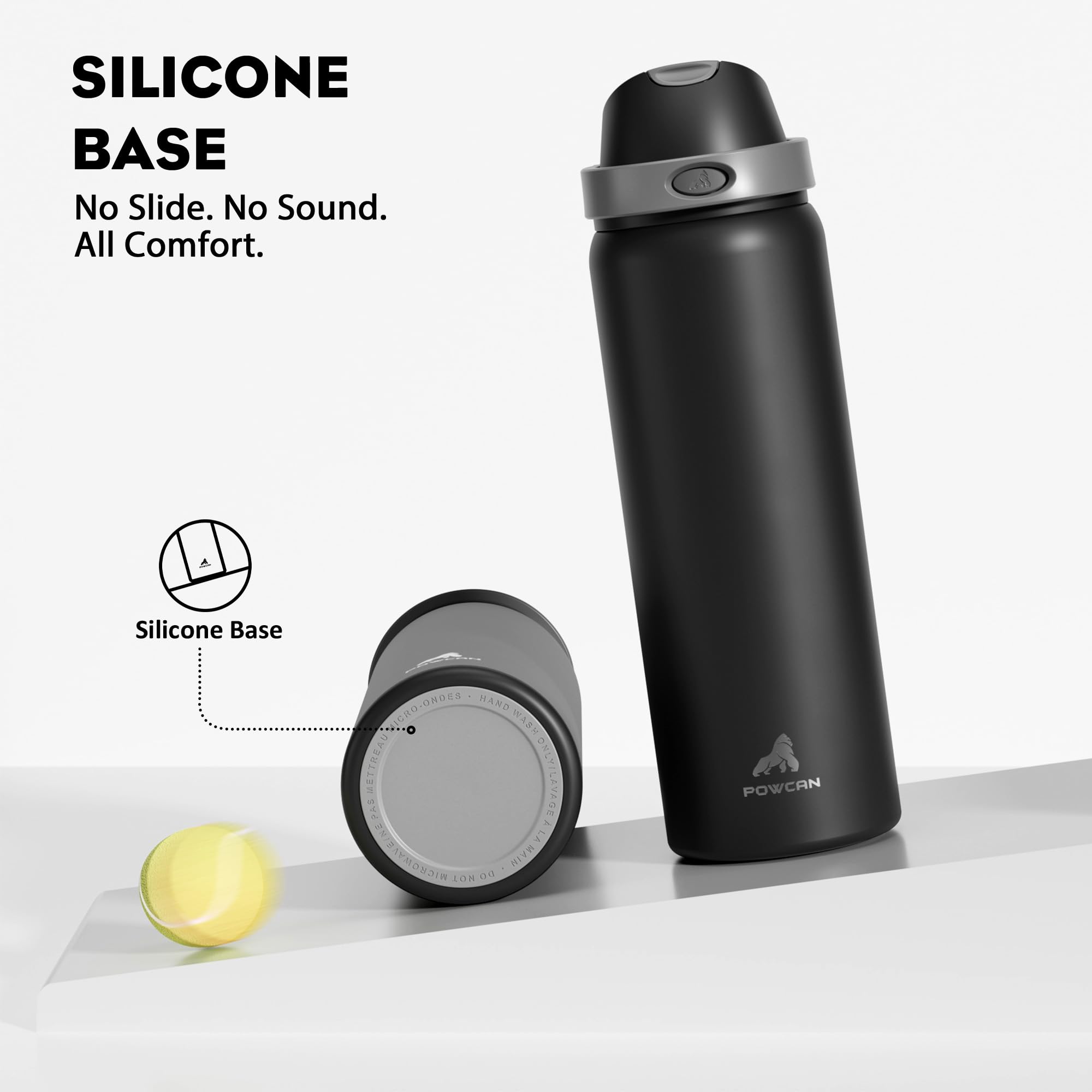 BPA-free 18/8 stainless steel resists odors and rust for daily use.