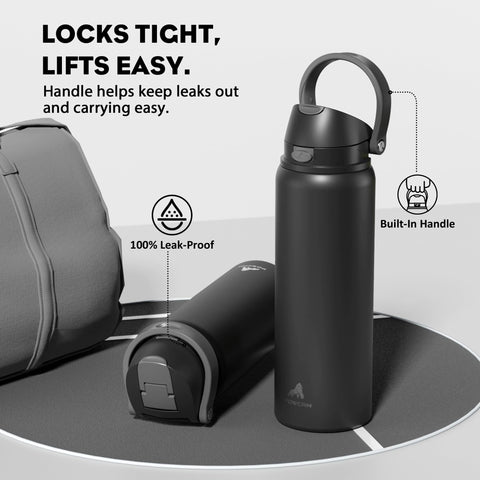 Stable silicone base reduces slips and clanks on desks and trails.