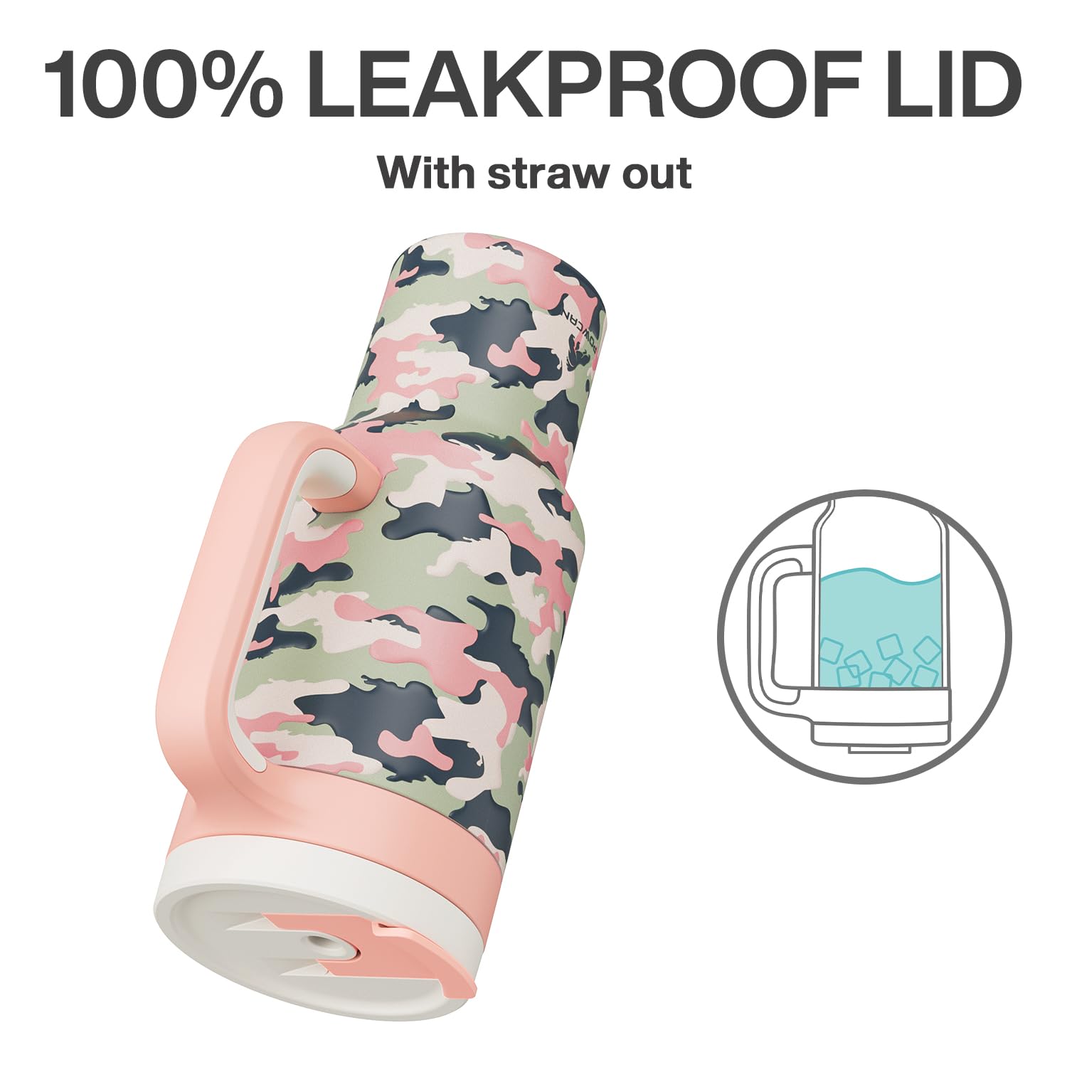 POWCAN stainless steel tumbler is dishwasher safe for quick cleanup.